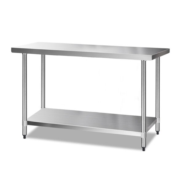 Fanno-304 Stainless Steel Work Bench Heavy Duty Adjustable Shelving for Home and Commercial Use