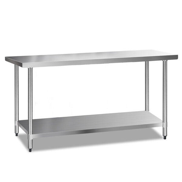 Fanno-304 Stainless Steel Work Bench Heavy Duty Adjustable Shelving for Home and Commercial Use