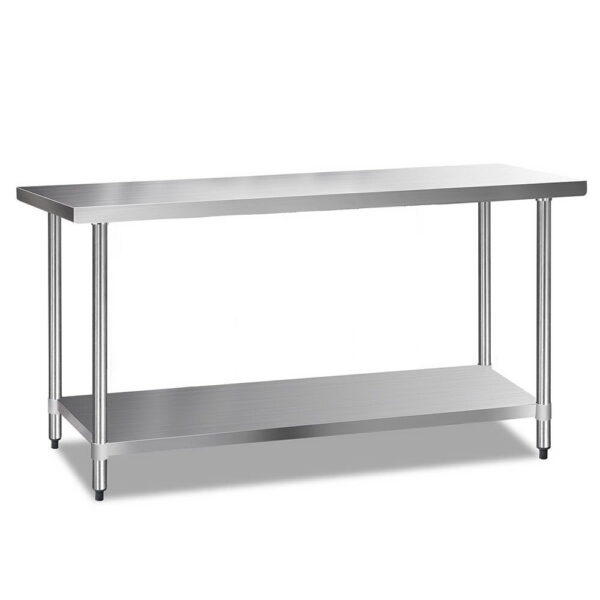 Fanno-Stainless Steel Work Bench with Adjustable Shelving for Home and Commercial Use