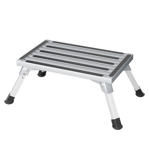 Fanno-Folding Step Stool for RV Trailer Truck Lightweight Aluminium Non-Slip Portable