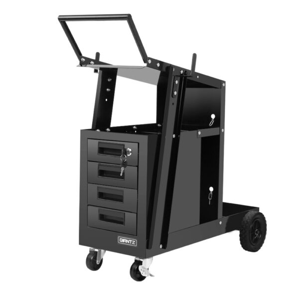 Fanno-Welding Cart with 4 Drawers for MIG TIG ARC Plasma Cutter and Gas Cylinder Storage