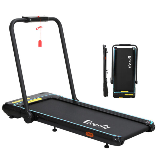 Fanno-Electric Treadmill 2-in-1 Foldable Walking Running Pad with Bluetooth Speakers