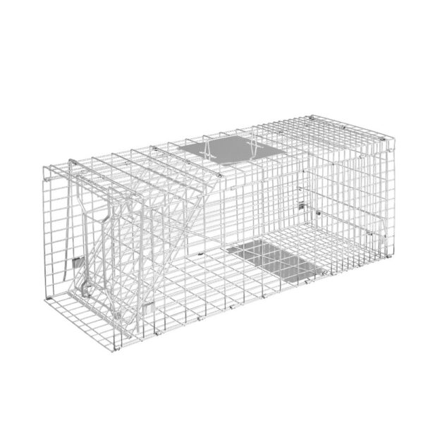 Fanno-Large Humane Animal Trap Cage for Live Capture of Pests and Wildlife 79x28cm