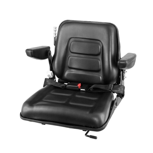 Fanno-Universal Tractor Seat with Adjustable Armrests and Shock Absorber for Heavy Machinery