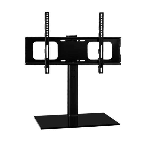 Fanno-Table Top TV Stand for 32 to 55 Inch TVs with Swivel and Tempered Glass Base