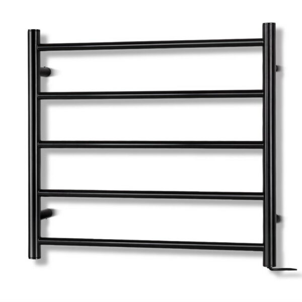 Fanno-Heated Towel Rail Rack Wall Mounted 5 Bars Energy Efficient Warm Towel Dryer