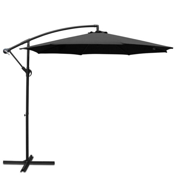 Fanno-Outdoor Cantilever Umbrella with UV50+ Protection for Beach Garden Patio