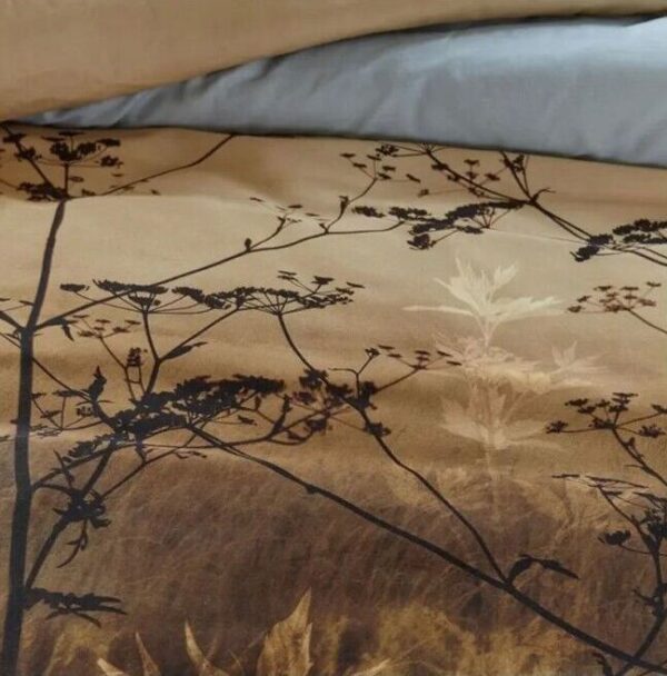 Fanno-Quilt Cover Set Floral Cotton 210cm King Size Brown Bedding House