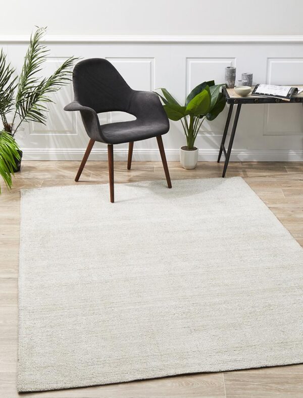 Fanno-Allure Ivory Cotton Rayon Rug by Rug Culture - 225X155CM