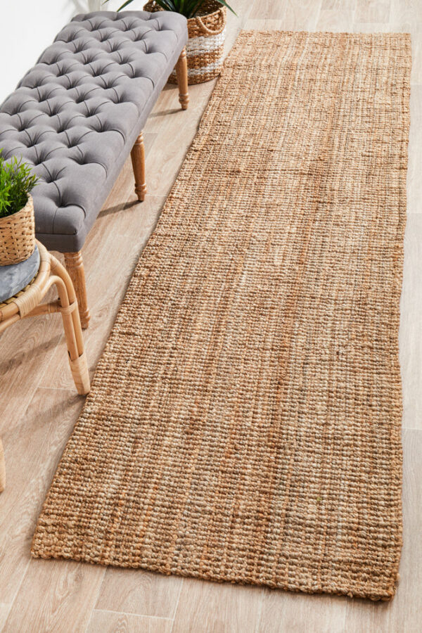 Fanno-Atrium Barker Natural Runner by Rug Culture - 400X80CM