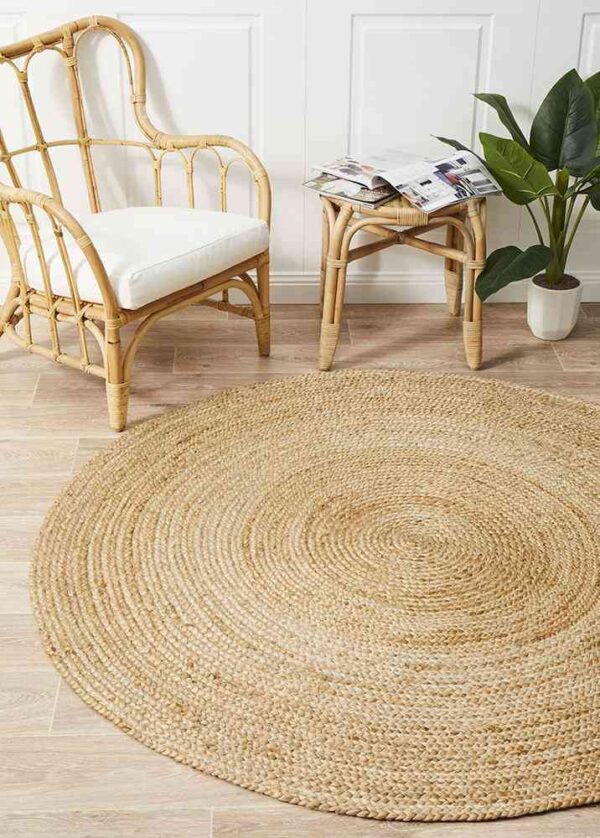 Fanno-Atrium Polo Natural By Rug Culture - 150X150CM - ROUND