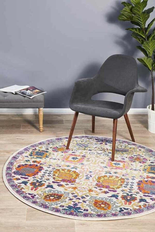 Fanno-Babylon 206 Multi Round by Rug Culture - 200X200CM - ROUND