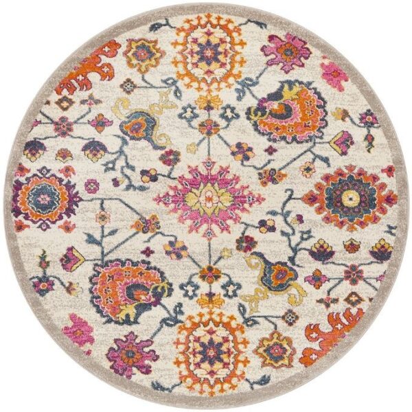 Fanno-Babylon 208 Multi Round by Rug Culture-240X240CM - ROUND