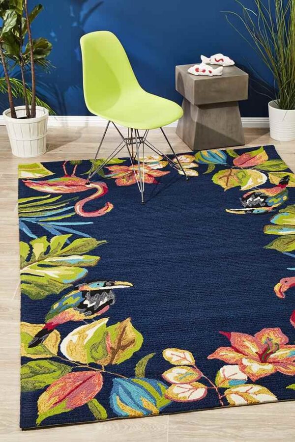 Fanno-Copacabana 591 Navy By Rug Culture - 280X190CM RECTANGLE