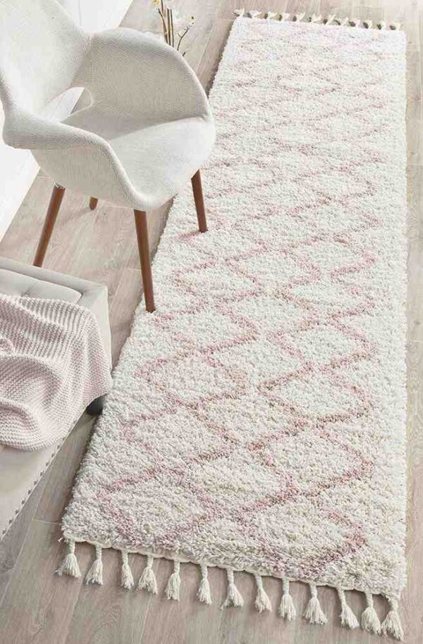 Fanno-Saffron 11 Pink Runner by Rug Culture - 300X80CM - RUNNER