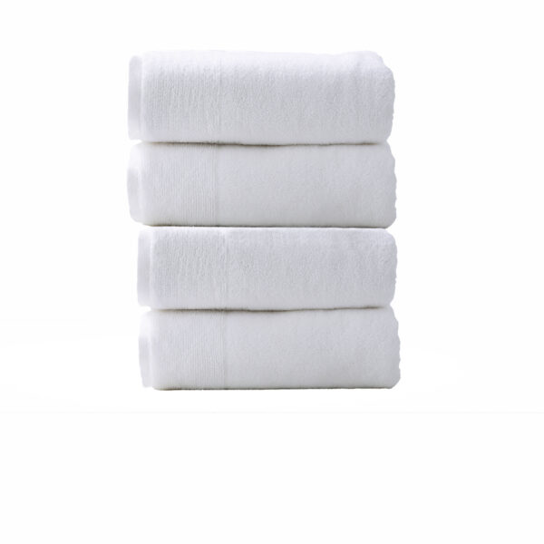 Fanno-Aireys 650 GSM Zero Twist 4 Piece Snow Bath Towel by Renee Taylor