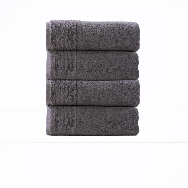 Fanno-Aireys 650 GSM Zero Twist 4 Piece Nickel Bath Towel by Renee Taylor