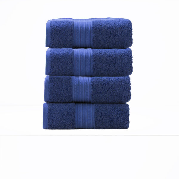 Fanno-Brentwood 650 GSM Low Twist 4 Piece Bath Royal Towel by Renee Taylor