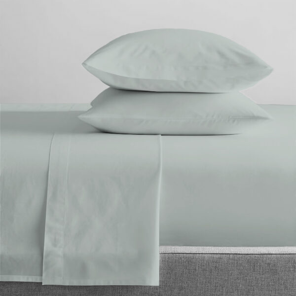 Fanno-300 Thread Count 100 % Organic Cotton Sage Sheet Sets by Renee Taylor King Single