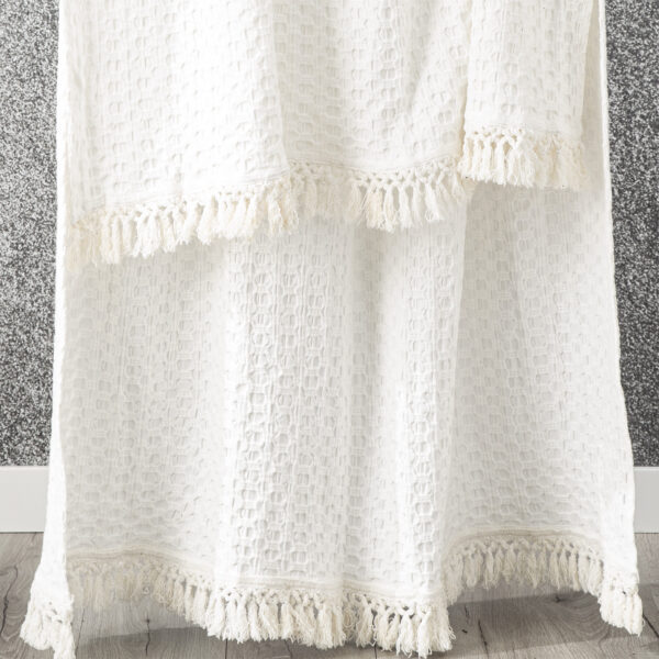 Fanno-Alysian White Throw by Renee Taylor