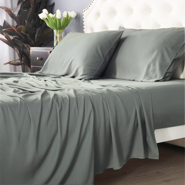 Fanno-Bamboo Cotton 500 TC Jade Sheet Set by Park Avenue Long Single