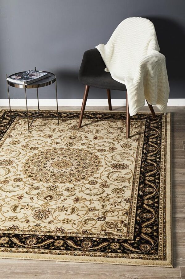 Fanno-Sydney 9 Ivory Black Rug by Rug Culture - 230X160CM - RECTANGLE