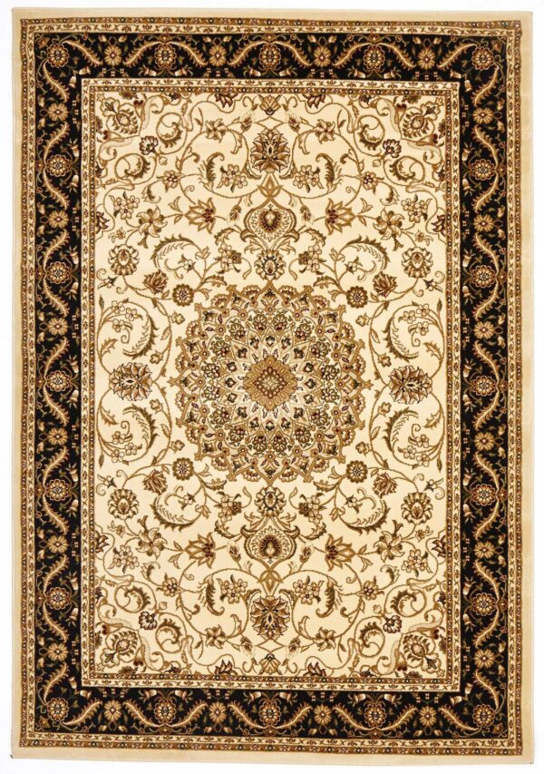 Fanno-Sydney 9 Ivory Black Runner Rug by Rug Culture - 300X80CM - RUNNER