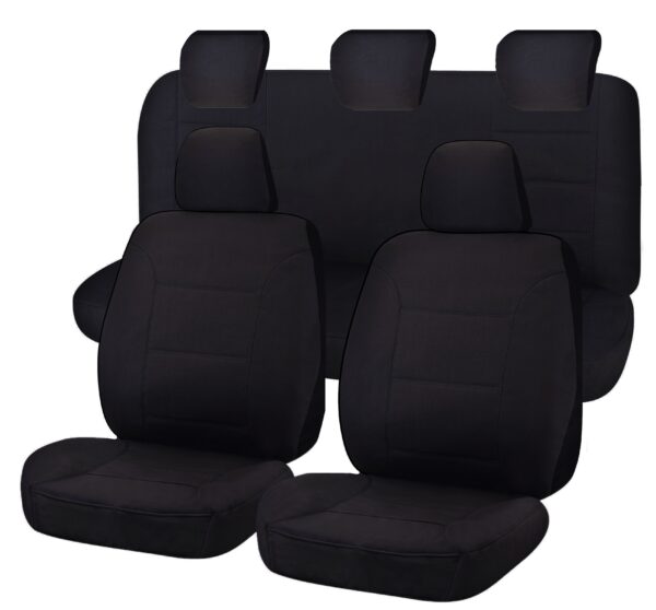 Fanno-Custom Fit Seat Covers for Mazda BT-50 UR Series Dual Cab 2015-2020 Black