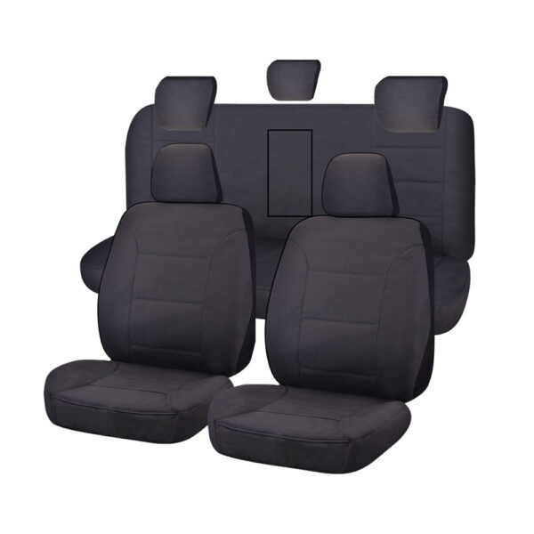 Fanno-Custom Seat Covers for Holden Colorado RG Series Dual Cab 2012-2022 Charcoal