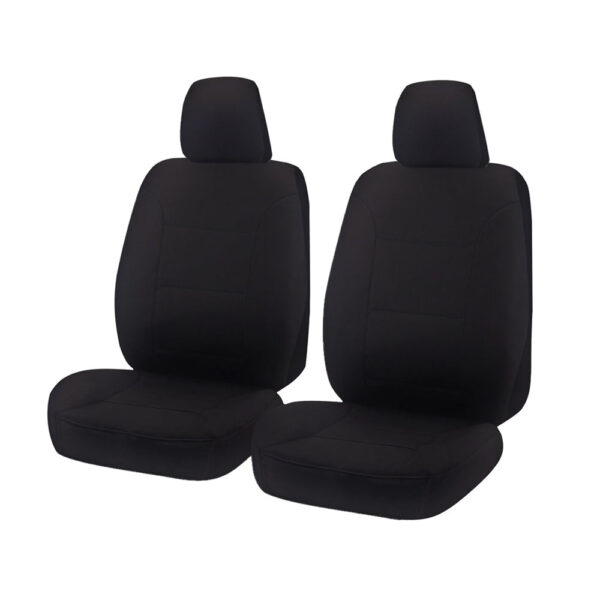 Fanno-Custom Seat Covers for Isuzu D-Max Single Cab 2012 to 2020 Water Resistant Black