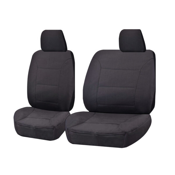 Fanno-Custom Seat Covers for Nissan Navara GQ GU Y61 Series Single Cab 1999-2016 Charcoal