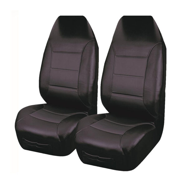 Fanno-Universal Front Seat Covers Compatible with Most Vehicles Black El Toro Series II