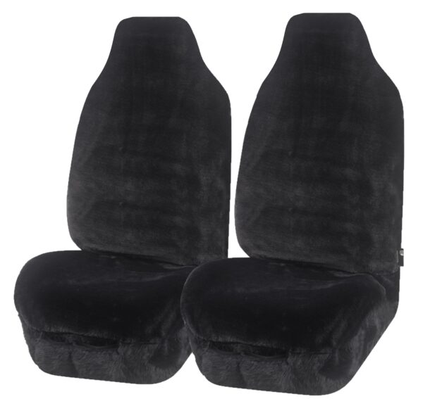 Fanno-Universal Faux Fur Seat Covers Soft Plush Breathable Mesh Airbag Compatible