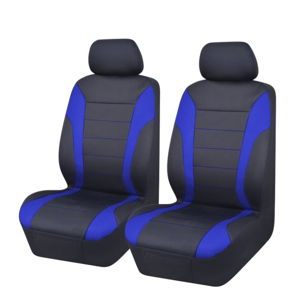 Fanno-Universal Ultra Light Neoprene Front Seat Covers for Most Vehicles Black Blue