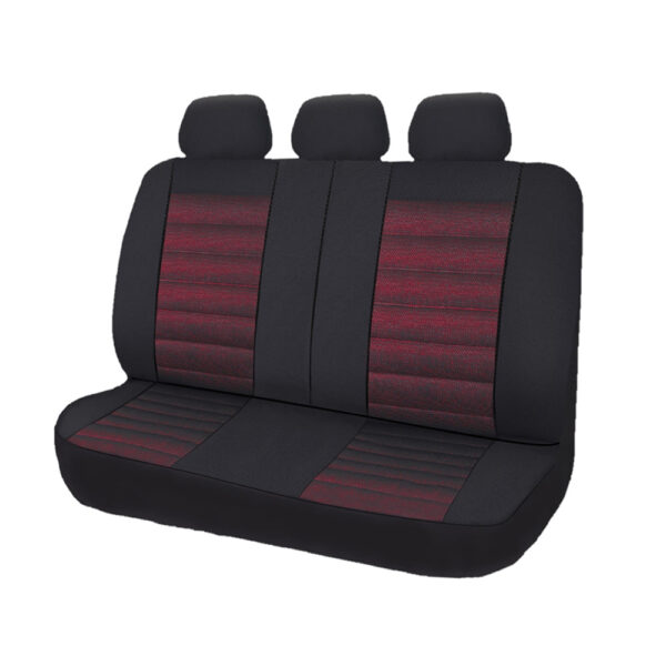 Fanno-Universal Rear Seat Covers with Foam Inlay for Most Vehicles Red Color