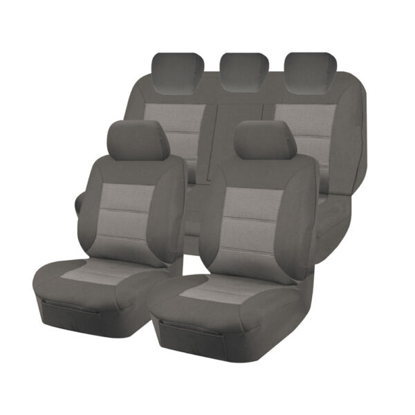 Fanno-Custom Fit Seat Covers for Mazda BT-50 UR Series Dual Cab 2015-2020 Grey Premium