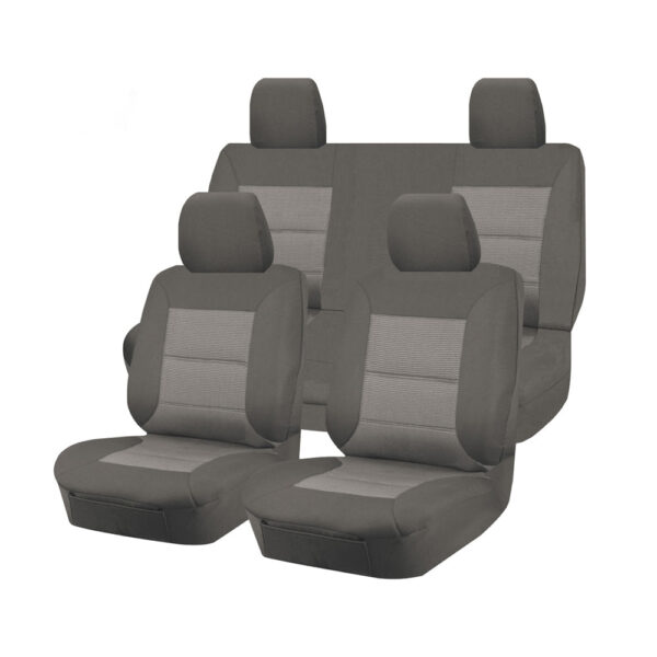 Fanno-Premium Jacquard Seat Covers Compatible with Nissan Frontier D23 Dual Cab 2015-2017