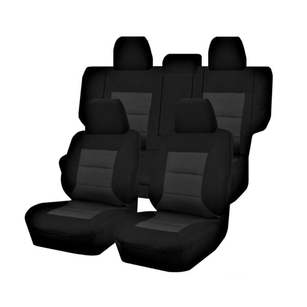 Fanno-Custom Seat Covers for Mitsubishi Pajero NS NT NW NX Series 2006-2022 Black Premium