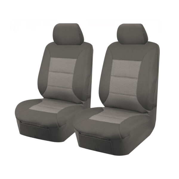 Fanno-Custom Seat Covers for Mitsubishi Triton MQ MR Series Single Cab 2015-2022 Grey