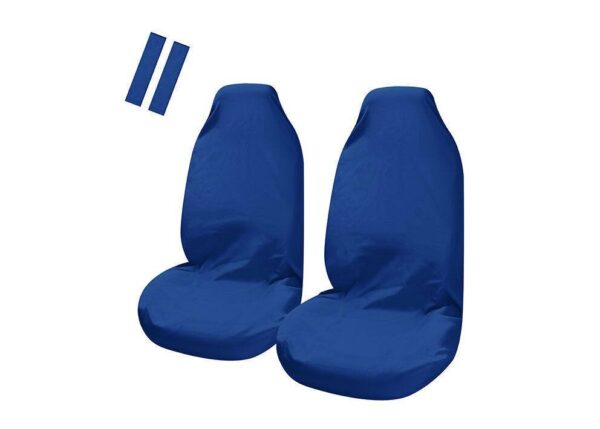 Fanno-Universal Front Seat Covers with Bonus Seat Belt Buddies for Most Vehicles