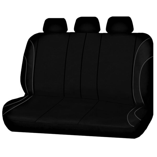 Fanno-Universal Rear Seat Covers Compatible with Most Vehicles Grey Piping Durable Design