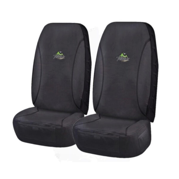 Fanno-Universal Canvas Seat Covers for Cars Waterproof Stain Resistant with Pockets