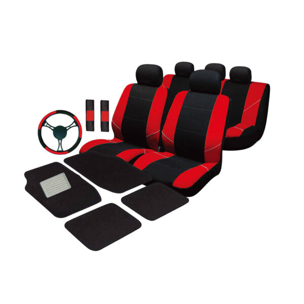 Fanno-Universal Ultimate Car Accessories Value Pack with Seat Covers and Mats