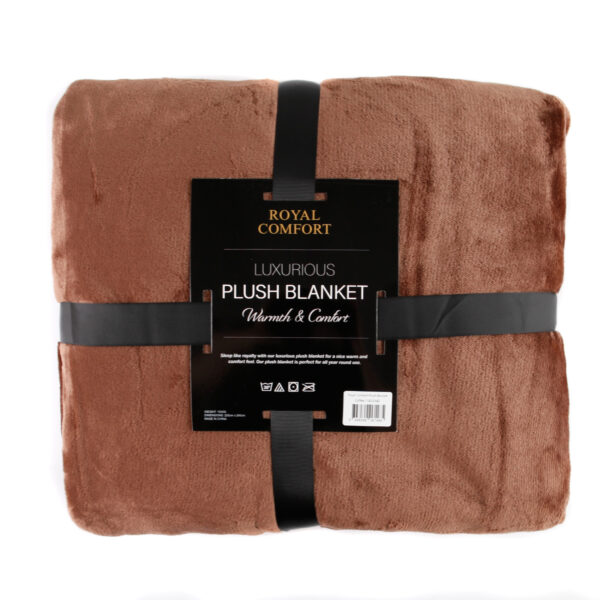 Fanno-Plush Blanket Throw Soft Warm Cozy Large 220cm x 240cm for Bed or Living Room