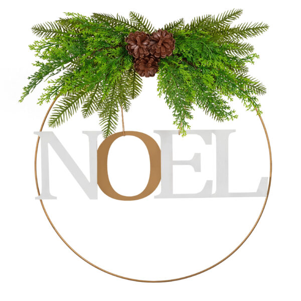 Fanno-Santa's Helper Noel Christmas Wreath Charming Seasonal Touch 50CM