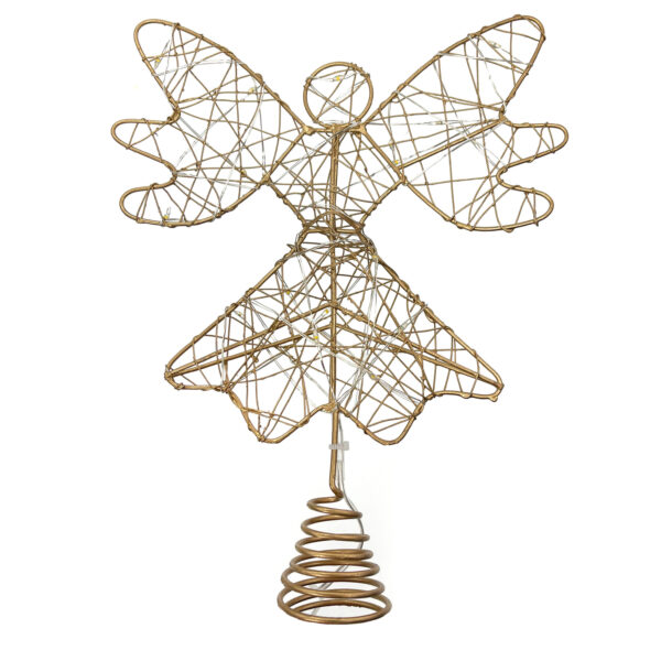 Fanno-Santa's Helper Christmas Tree Angel Topper - Elegant Ornament for Festive Trees