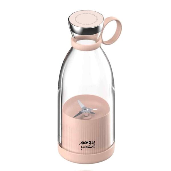 Fanno-Portable Blender for Smoothies Juices Rechargeable Cordless Mini Pink 350ml