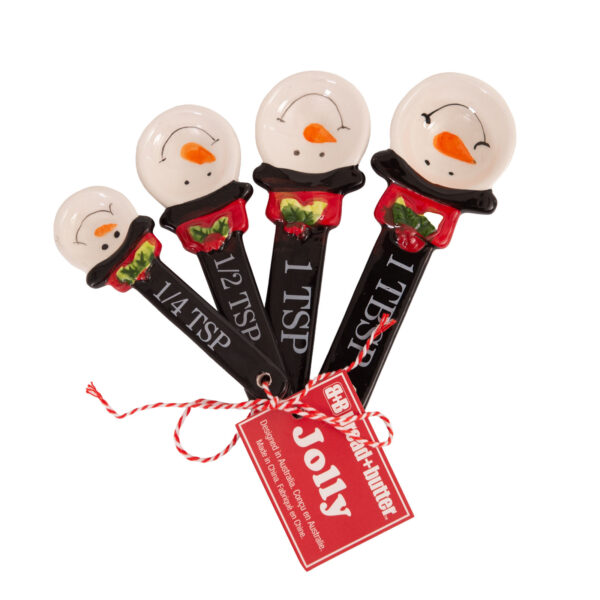 Fanno-Bread and Butter Snowman Spoons 4 Pack