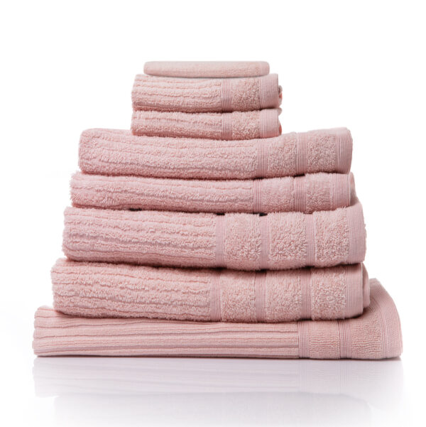 Fanno-Egyptian Cotton 600GSM 8 Piece Luxury Towel Set Soft Absorbent Bath Towels