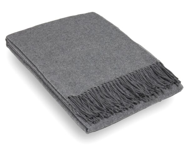 Fanno-Merino Wool Blend Throw Blanket for Home Decor Soft Warm Stylish Design